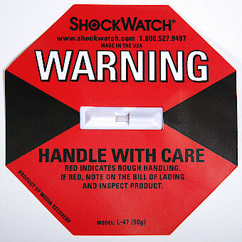 Shockwatch indicator, item No. 08738