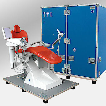 Transport container for dental treatment chair k03069003
