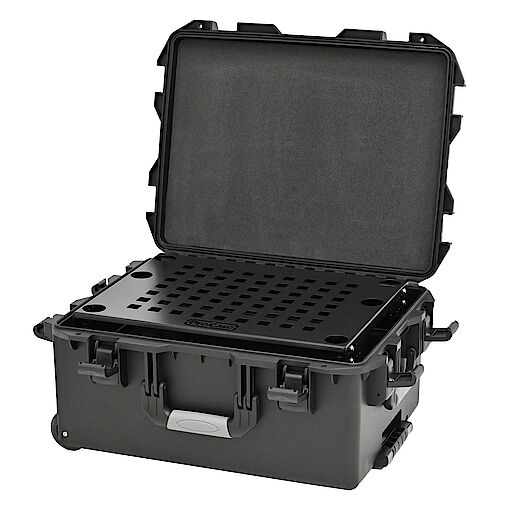 Das ProCase Fly-Rack kann im kompakten Zustand im passenden SINORA Koffer verstaut werden. 