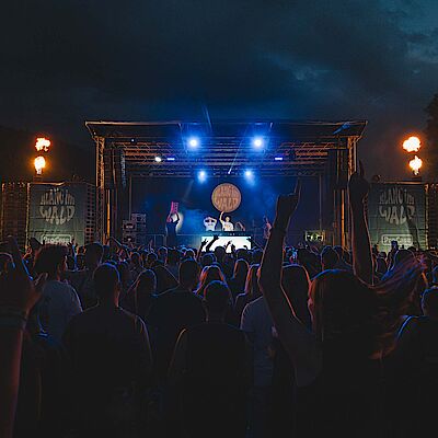 Visitors celebrated and danced exuberantly into the night on Saturday.
