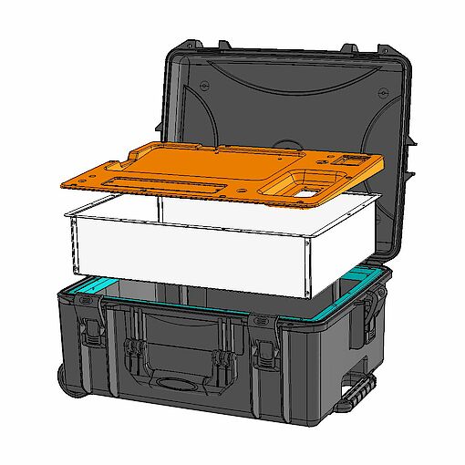 Sinora Koffer-Gehäuse für den Elektronikeinbau 