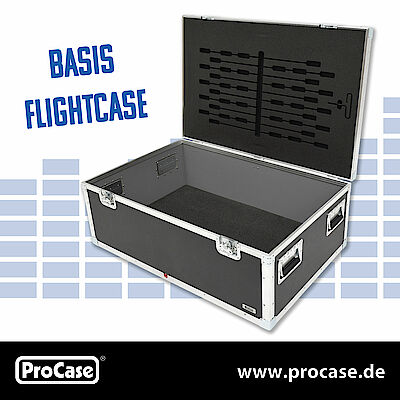[Translate to English:] Basis Flightcase passend für 2 Inlays mit Platz für maximal 20 Sprechstellen MXCW640 und Schwanenhals-Mikrofone.