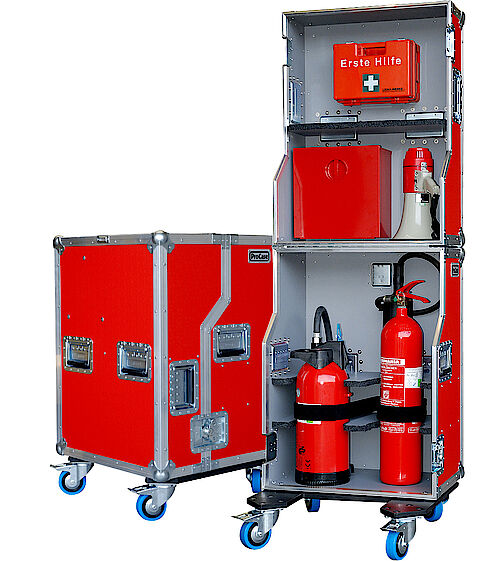 Emergency equipment available for use immediately The emergency case