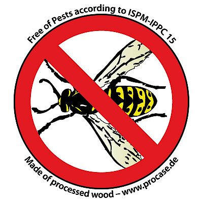Die Norm ISPM 15 setzt den Maßstab für die "Exporttauglichkeit" von Holzverpackungen und soll das Einschleppen fremder Schadinsekten in heimische Pflanzenwelten verhindern - das PcoCase-Label garantiert dies.